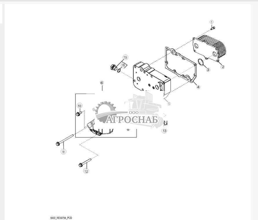 5903 Engine Oil Cooler 